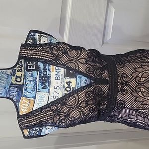Black lace dress